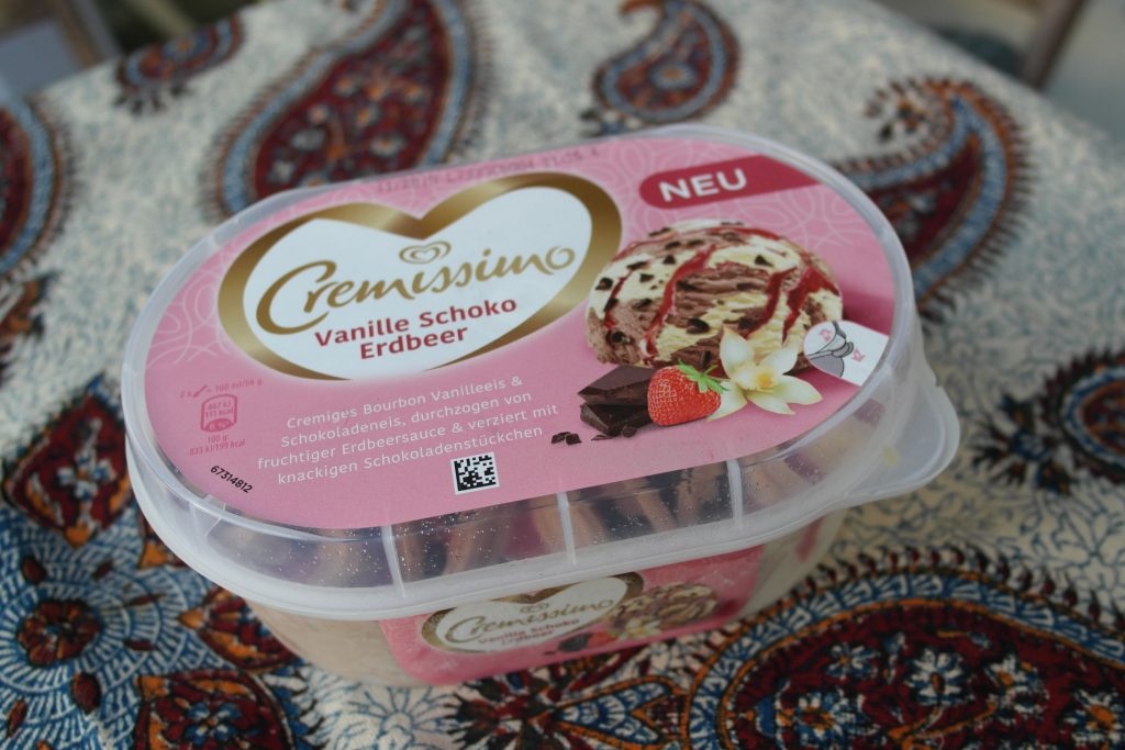 Eis Schoko Vanille Erdbeer