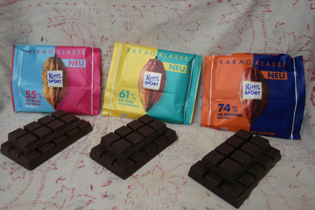 Ritter Sport Kakao Klasse Test aller Sorten FoodLoaf